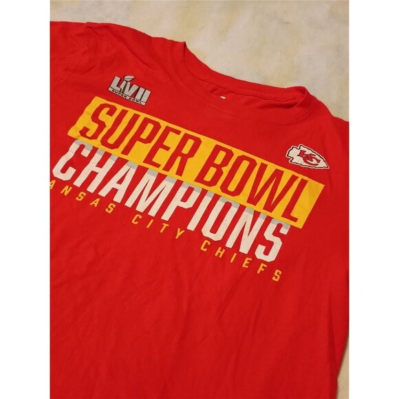 NFL Kansas City Chiefs Super Bowl LVII Champions Shirt Medium - Picture 1 of 5